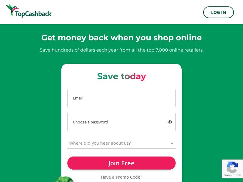 [NO INCENT] TopCashBack - USA's #1 Cashback Website - CPL - US