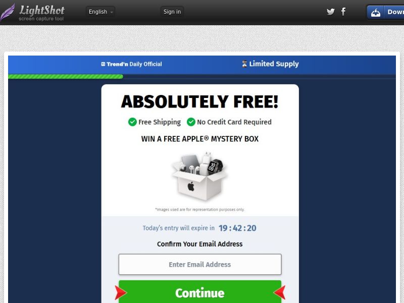TrendnDaily (Social) - Apple Mystery Box - CPL | US