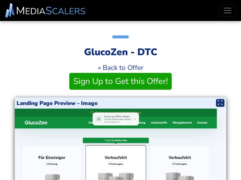 GlucoZen - DTC (Event Tracking) [IE]