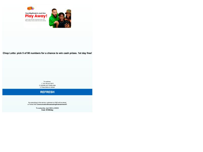 choplottomax Airtel