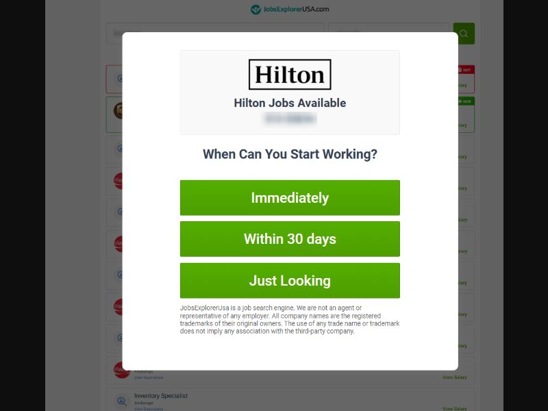  JobExploreUSA - Hilton - CPA - [Email] - [US]