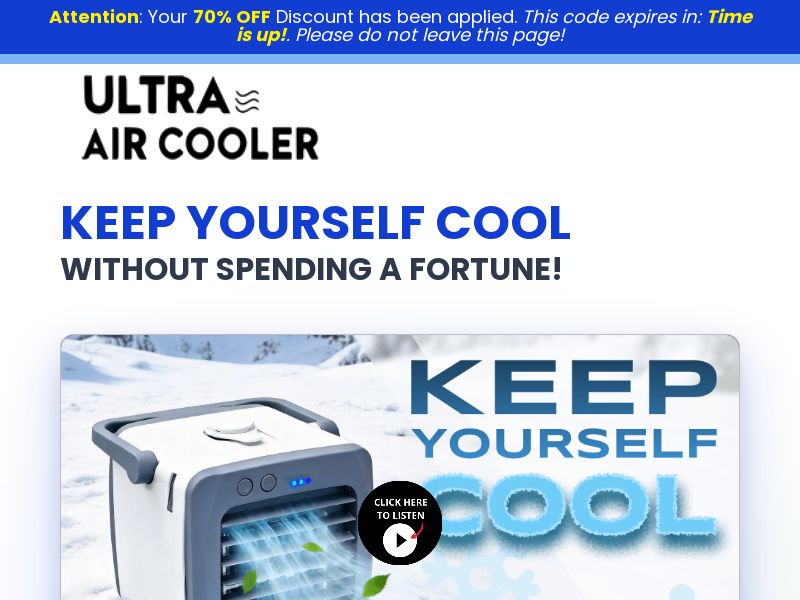 Ultra Air Cooler [UK] (Social,Banner,Native,Push,SEO,Search,Brand Bidding) - CPA 