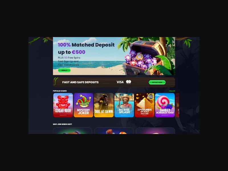 WreckBet Casino - Loss RevShare (WW)
