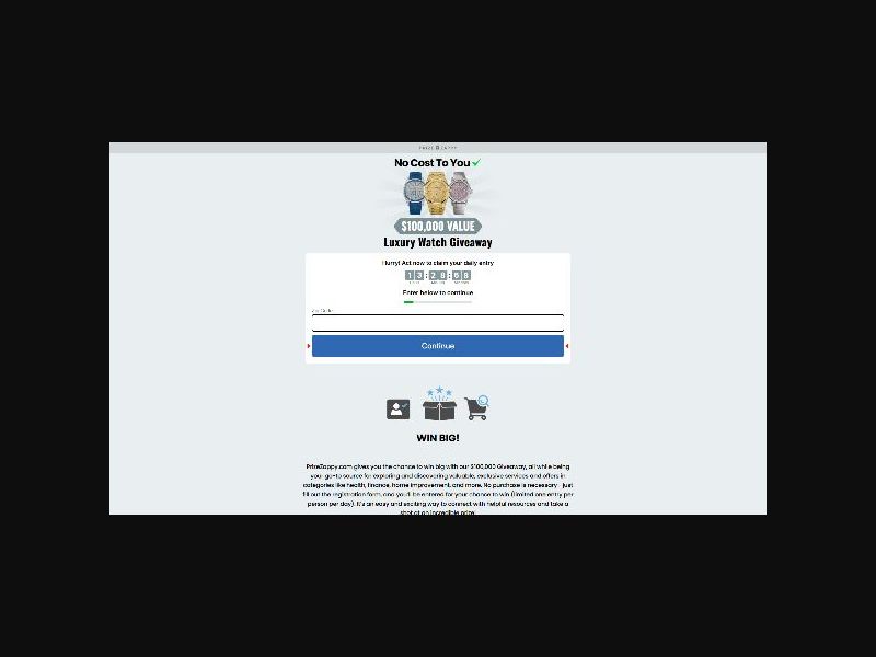 Moxxi Digital - Luxury Watch Giveaway - CPA (US)