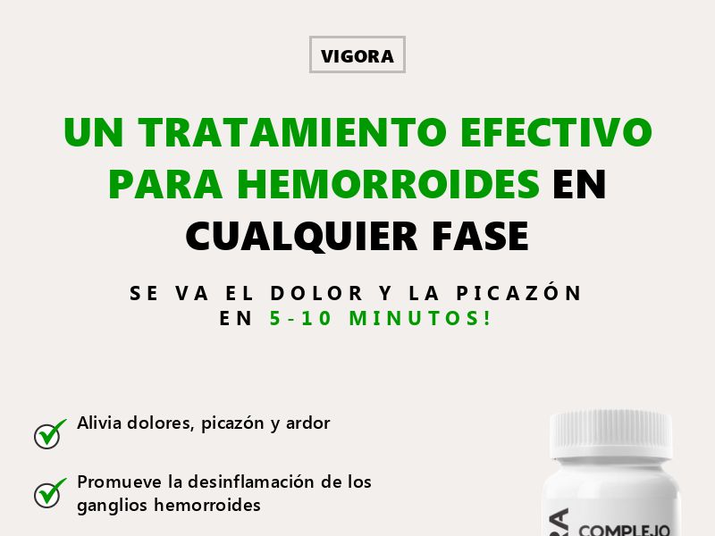VIGORA 590 MXN - HEMORRHOIDS TREATMENT