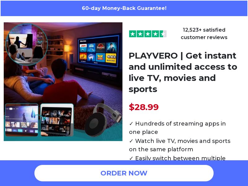 ! HOT OFFER - PLAYVERO TV Box [US] (Social,Banner,Native,Push,SEO,Search,Brand Bidding) - CPA 