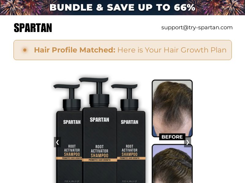 Spartan Root Activator Shampoo - US ONLY