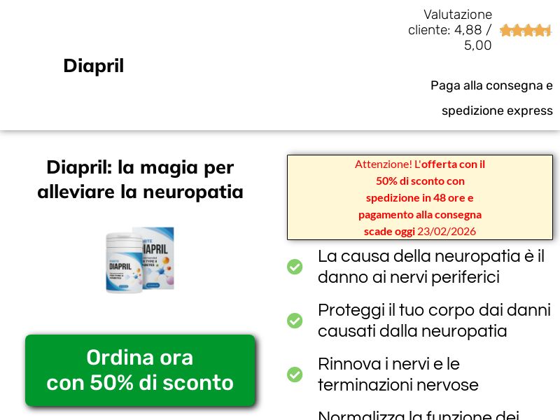 Diapril 39 EUR IT/PT - Neuropathy