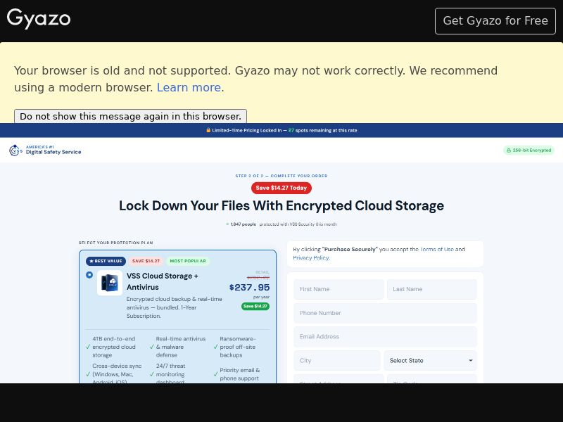 VSS - Cloud - DTC - CC Submit | US
