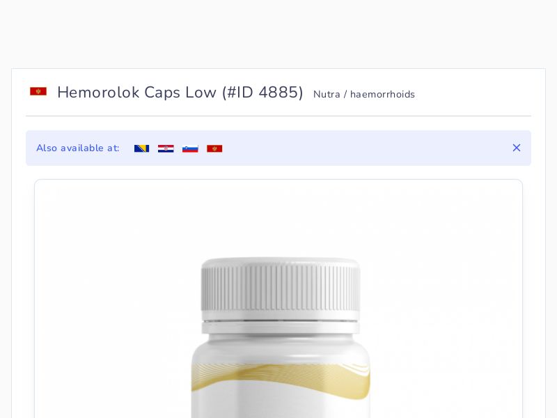 Hemorolok Caps Low