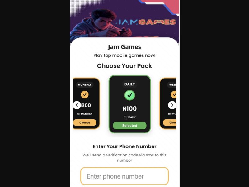 37873 - NG - [MOB] - Jam Games (mfilter) - MTN - 2 Click