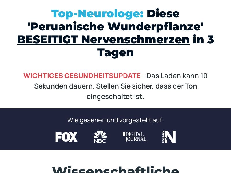 ! NEW OFFER - NervenMeister - VSL & DTC [DE] (Banner,Native,Social,Search,SEO,PPC,Push,Brand Bidding,Shopping) - CPA