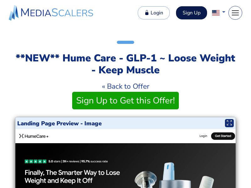 Hume Care - GLP-1 ~ Loose Weight - Keep Muscle [US]
