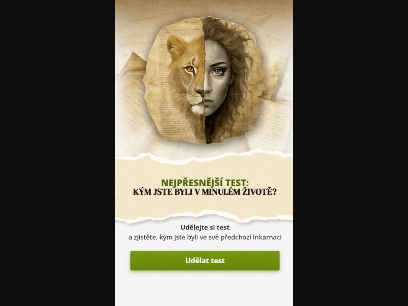 [MOB] White green quiz past life short /CZ Click2Sms *FB/TT Pixel*