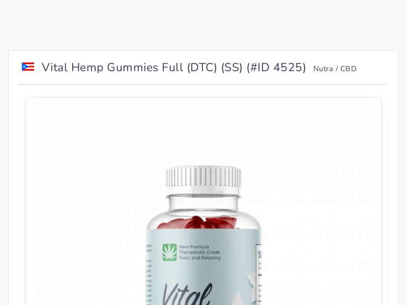 Vital Hemp Gummies Full (DTC) (SS)