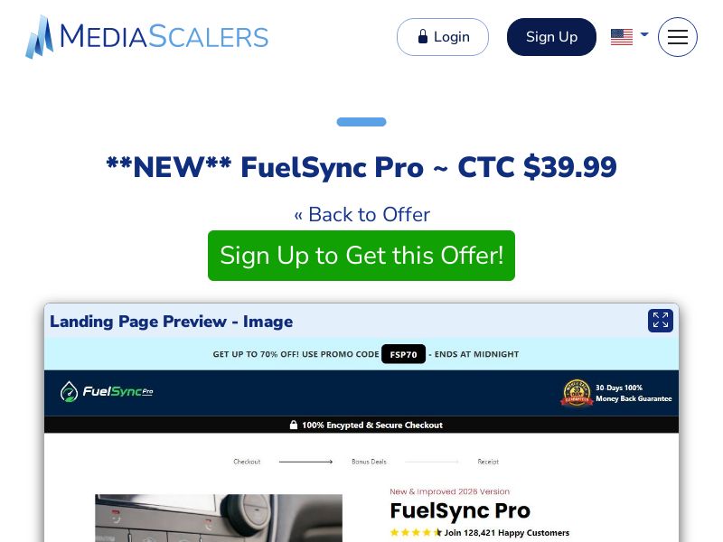 FuelSync Pro ~ CTC $39.99 {+DTC, Alt-Landers} (Event Tracking) [US]