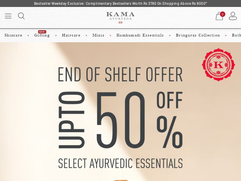 Kamaayurveda.in Ecommerce CPS - India