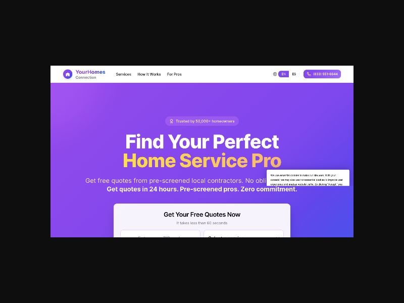 Your Homes Connection - Contractor Marketplace - RevShare (US)