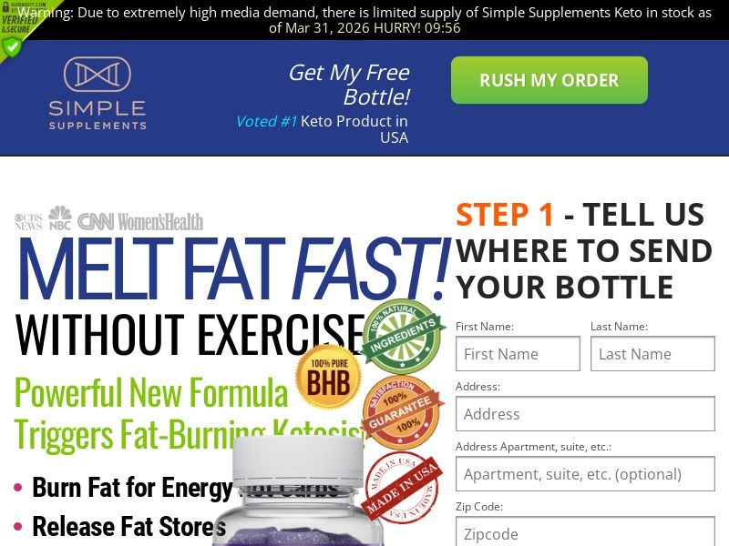 Simple Supplements Keto - CPS | US