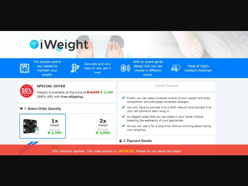 [WEB+MOB] iWeight /International (112 GEOs) CPS *FB/TikTok/Google/Taboola Pixel*
