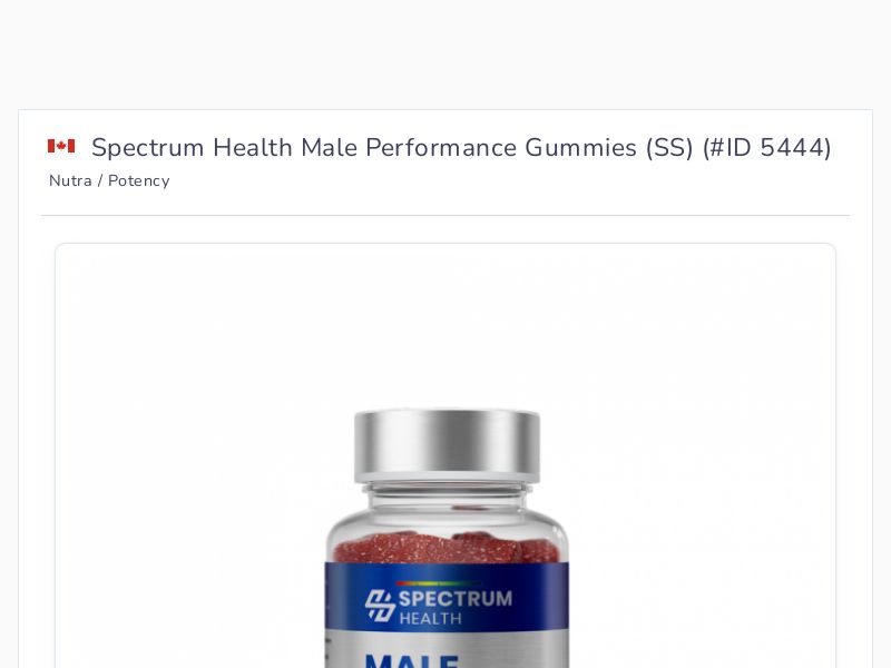 Spectrum Health Male Performance Gummies (SS)