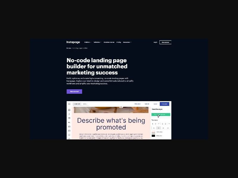 Instapage - Landing Page Builder - RevShare (US,CA,DE +more)