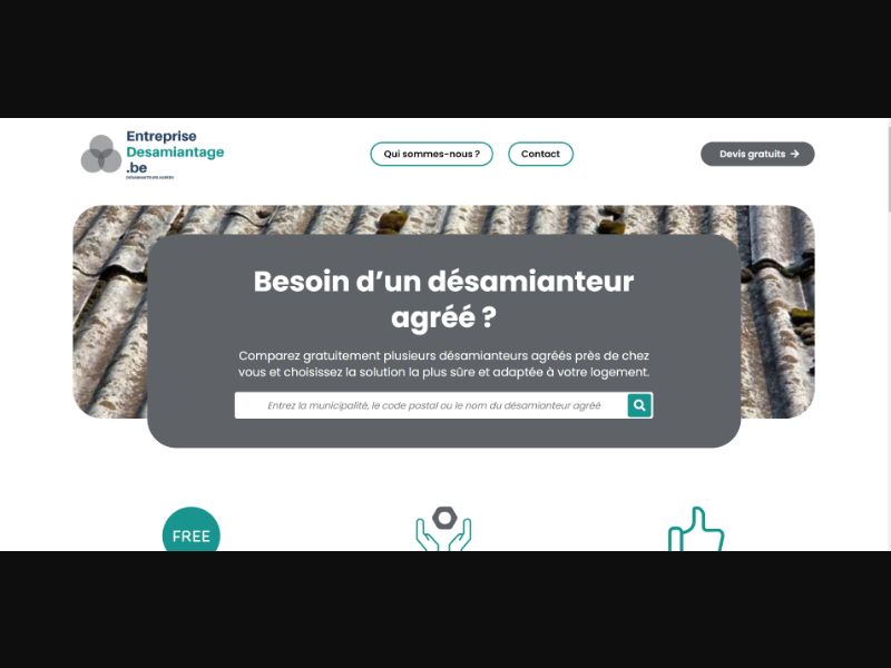[WEB+MOB] Entreprise-Desamiantage – Asbestos Removal /BE(FR) SOI [Approval Required]
