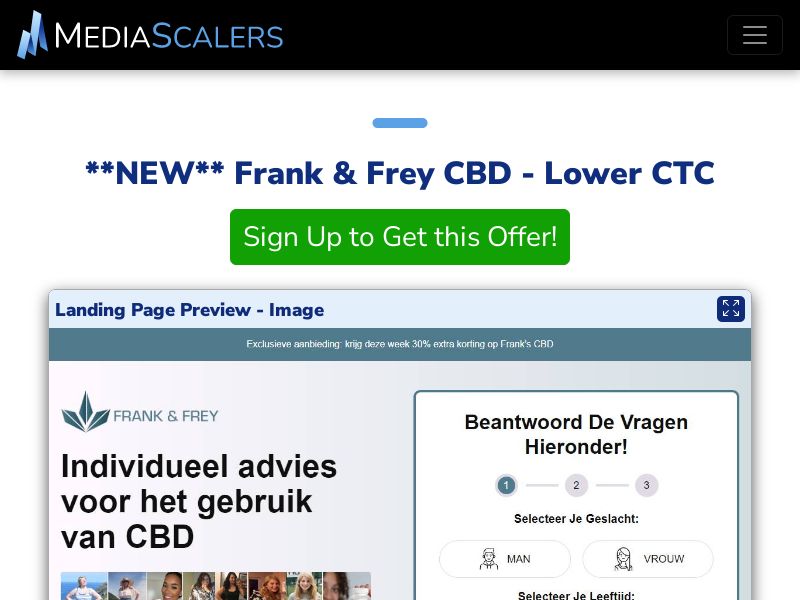 Frank & Frey CBD - Lower CTC {+Quiz} [NL]