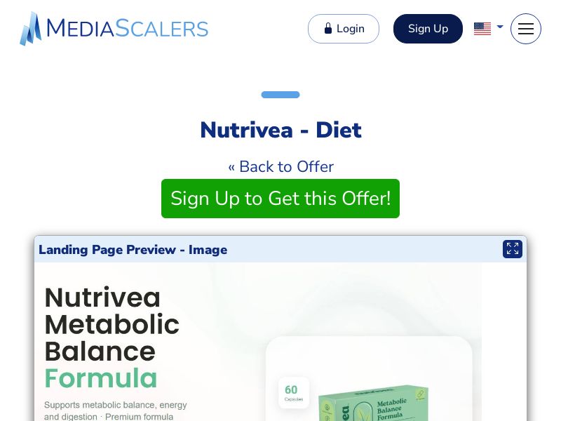 Nutrivea - Diet {+DTC, Quiz, Alt-Landers} (Event Tracking) [IE]