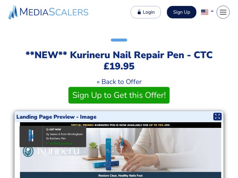 Kurineru Nail Repair Pen - CTC £19.95 {+DTC, Alt-Landers} (Event Tracking) [UK]