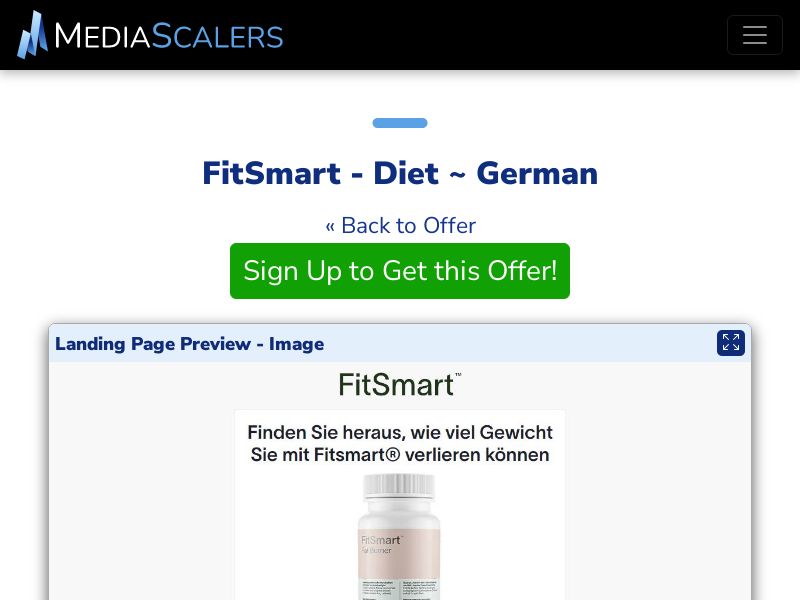 FitSmart - Diet ~ German {+Advertorial, DTC, Alt-Landers} [DE, AT, CH]