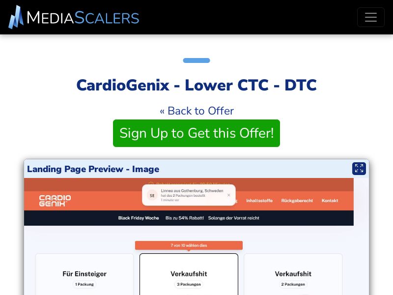 CardioGenix - Lower CTC - DTC (Event Tracking) [UK]