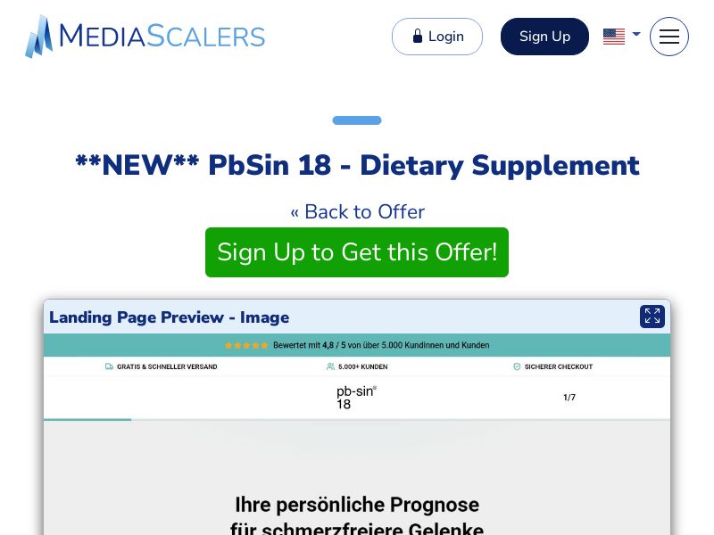 PbSin 18 - Dietary Supplement {+DTC} [DE, AT, CH]
