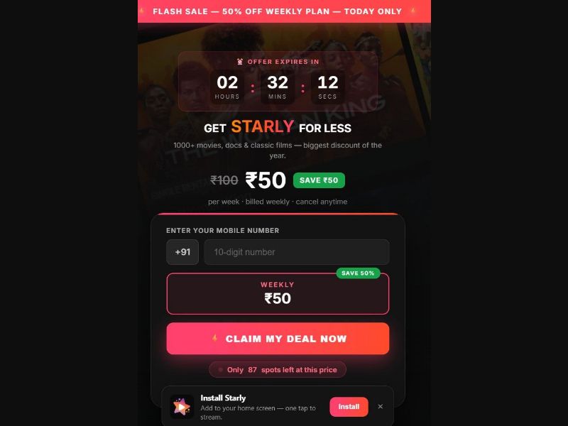 37885 - IN - [MOB] - Starly PayU 7 - UPI 2 Click
