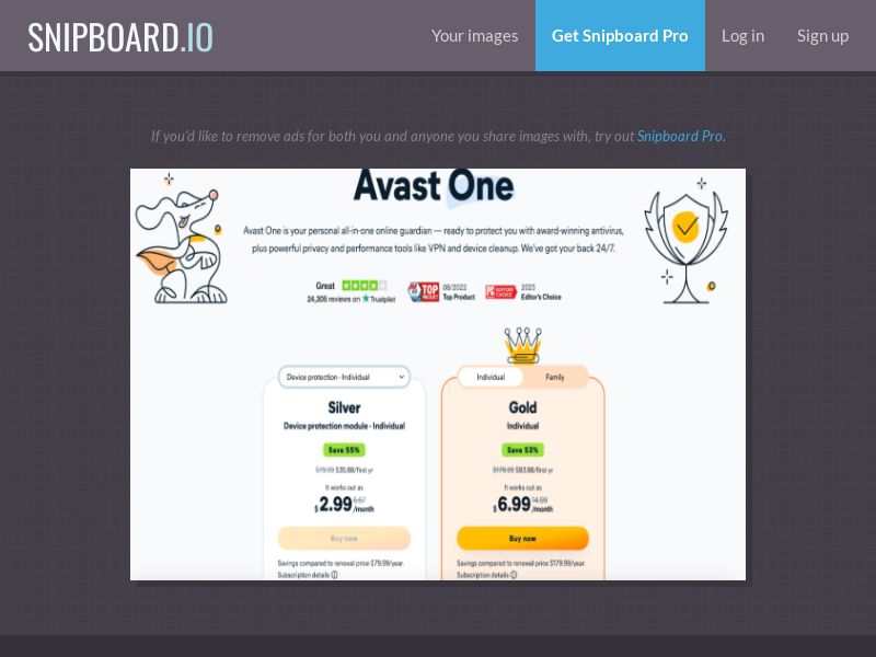Antivirus - AVAST One Silver & Gold US - Straight Sale