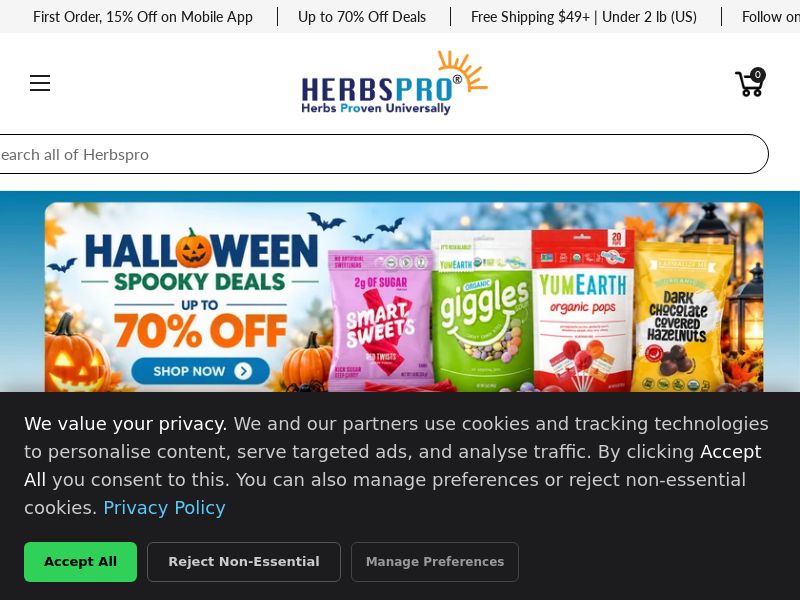 Herbspro.com Ecommerce CPS - Worldwide