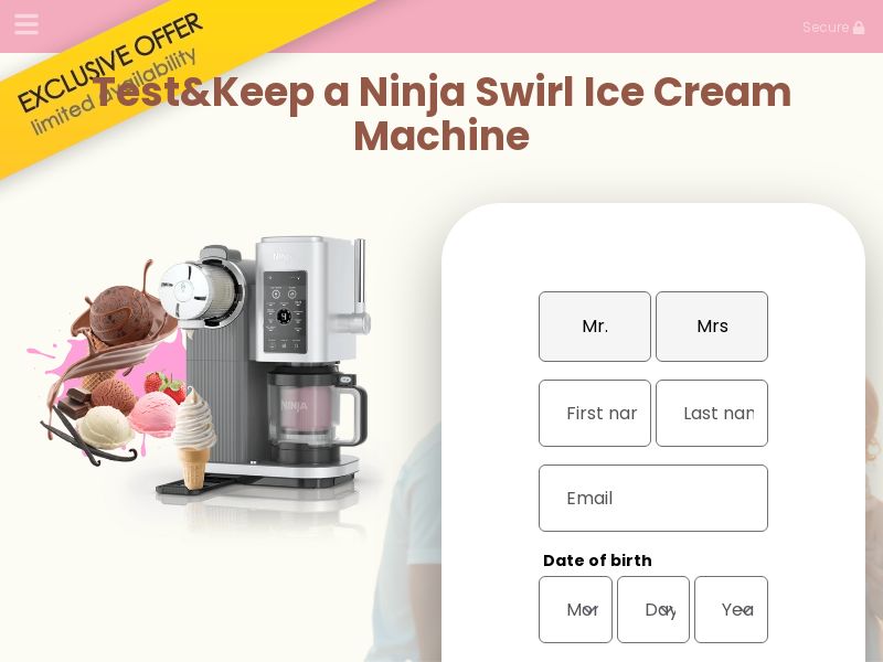 FORYOUPROMO - T&K Ninja Swirl Ice Cream Machine CPL [US]