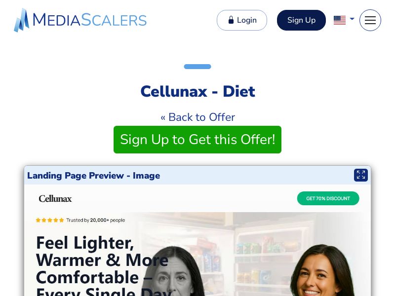 Cellunax - Diet {+DTC, Quiz} [US, DE, CA, AU, FR, AT, CH, +1 More]