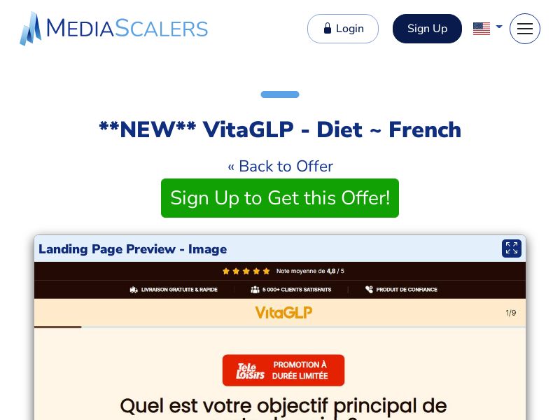 VitaGLP - Diet ~ French {+DTC, Quiz} [FR, BE, CH]