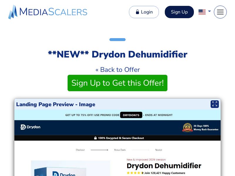 Drydon Dehumidifier {+DTC, Alt-Landers} (Event Tracking) [US]