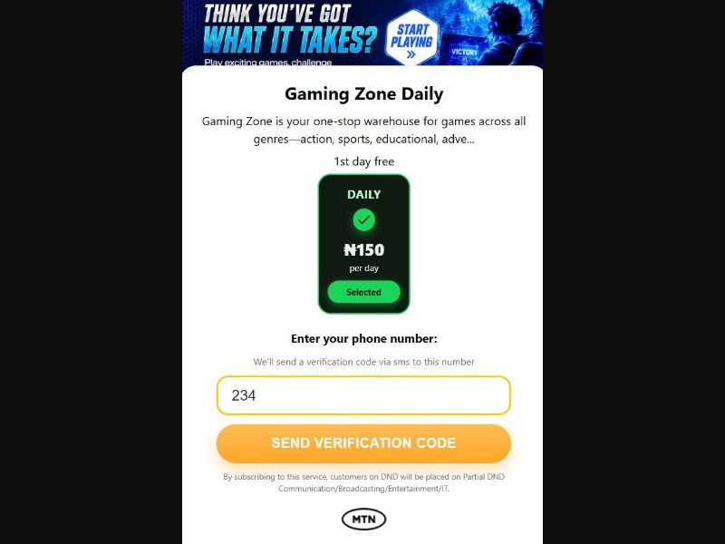 39041 - NG - [MOB] - App Plus Daily V2 - Evina - MTN - 2 Click