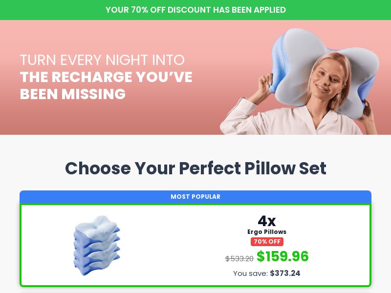 Ergo Pillow [US,PH] (Social,Banner,Native,Push,SEO,Search,Brand Bidding)-CPA