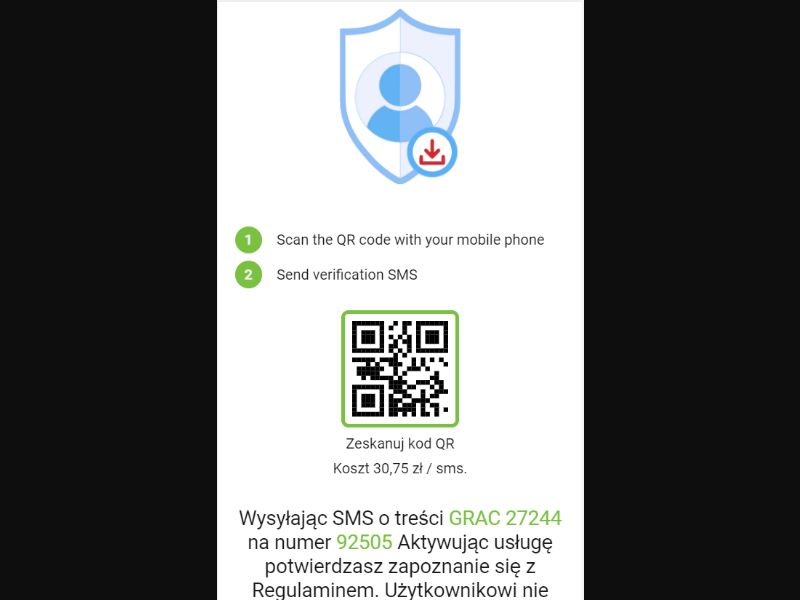 [MOB] G4U Verify Download One-off /PL [Orange, Play, Plus, T-Mobile] Click2Sms