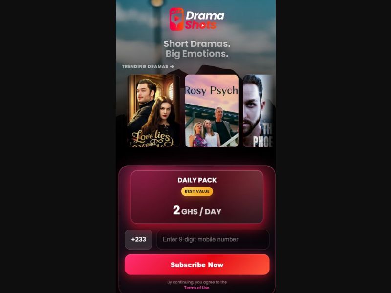 38412 - GH - [MOB] - Drama Shots- MTN - 2 Click