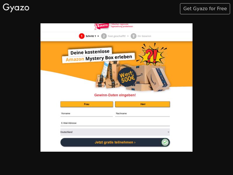 Mystery box Amazon 500€ (DE)