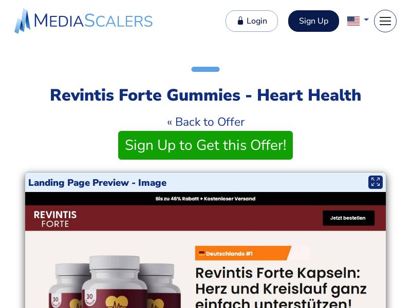 Revintis Forte Gummies - Heart Health {+DTC, Quiz, Alt-Landers} (Event Tracking) [DE]