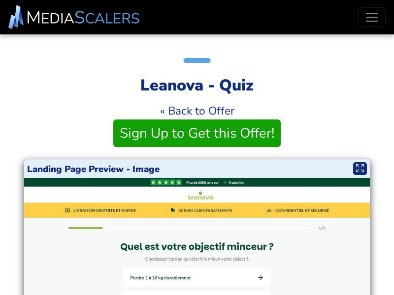 Leanova - Quiz {+Quiz, DTC} [FR, CH, BE, LU, US, UK]