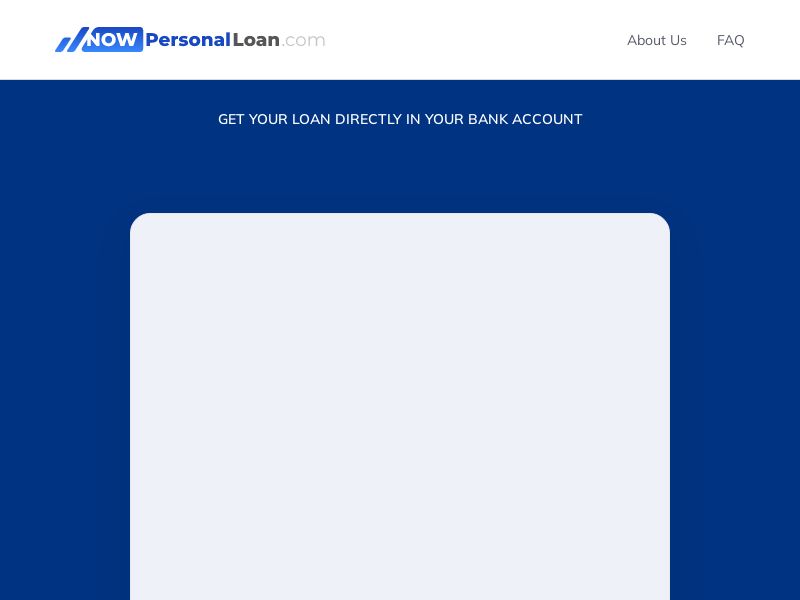 Now Personal Loan - CPL - SOI | US