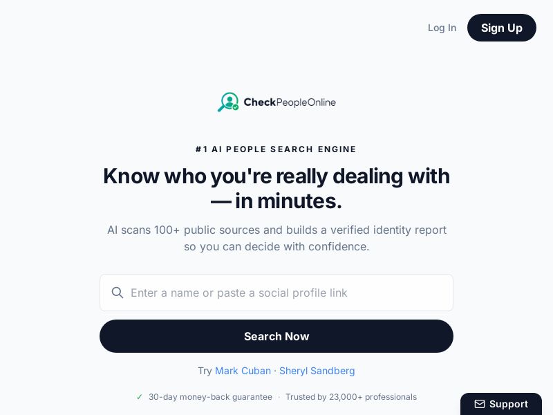CheckPeopleOnline _Background Check