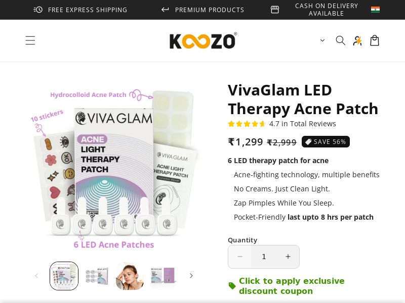 LED Acne Patch By VivaGlam CPA - India**